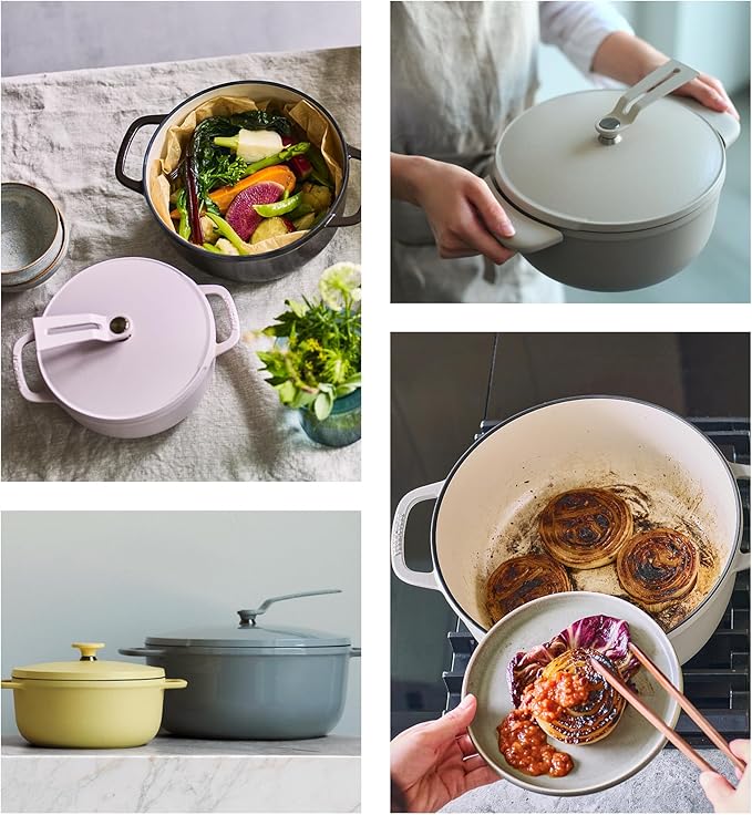 Vermicular Oven Pot 2.0 | Lightweight Enameled Cast Iron Pot | 22cm (3.7 Qt) | Non-Toxic | Induction-compatible | Dutch Oven | Made in Japan | Matte Chamomile Yellow