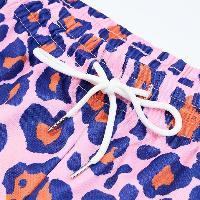 Fashion Funny Animal Printing Swim Trunks 5 inch Inseam Quick Dry Active Board Shorts for Men-BrightBean Baby