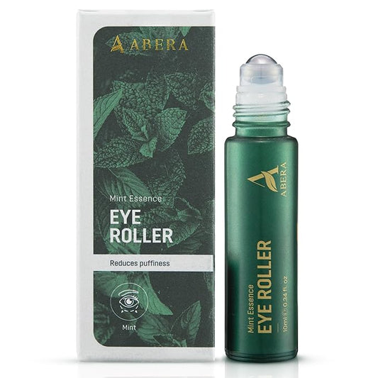 Abera Eye Roller Serum with Mint Essence, Vitamin C and Peptides - Energizing Serum for Dark Circles and Puffiness, Fine Lines Serum, 0.34 fl oz-BrightBean Baby