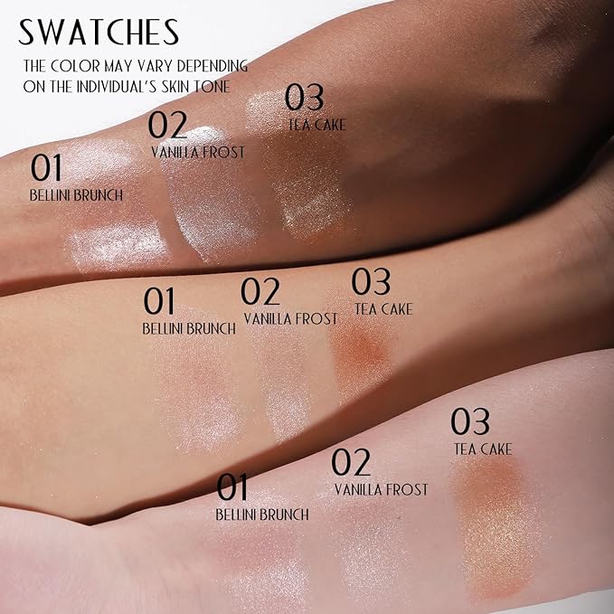 YOUNG VISION Soft Natural Glow Liquid Highlighter, Glow Liquid Illuminator Makeup,Weightless, Long-Wearing, Smudge Proof, Natural-Looking, Dewy Finish,-BrightBean Baby