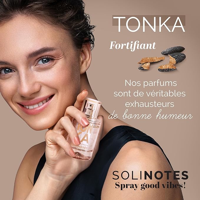 Solinotes Tonka Perfume for Women & Men, 1.7 Fl Oz/ 50 ML Eau De Parfum, Delicate Floral and Soothing Scent with Premium Ingredients - Clean Perfume, Cruelty Free, Vegan, Made in France-BrightBean Baby