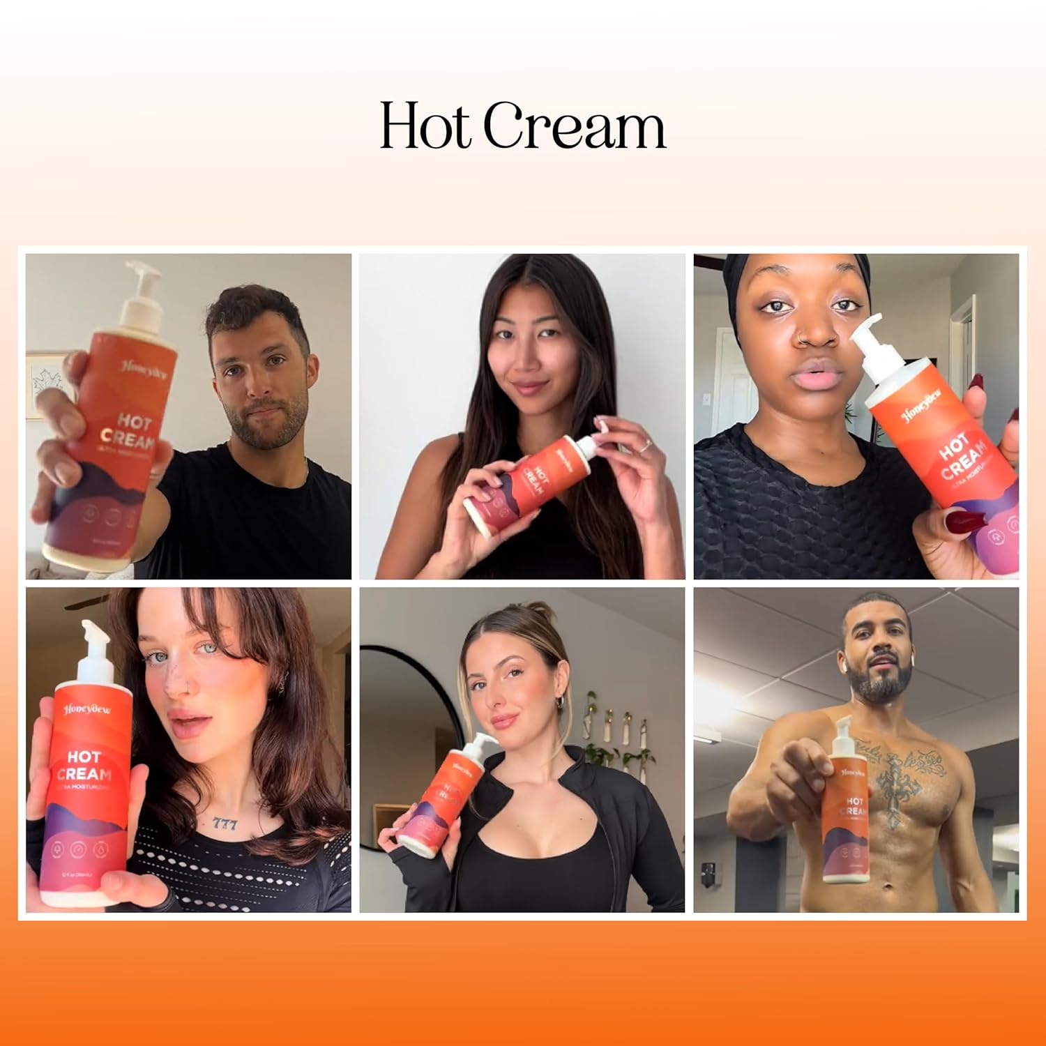 Hot Cream Sweat Enhancer - Premium Body Sculpting Sweat Cream with Invigorating Botanical Extracts - Extra Strength Cellulite Cream for Thighs Belly and Bum with Firming Body Oils (12 Fl Oz)-BrightBean Baby