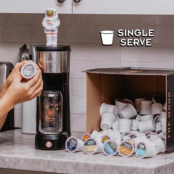Copper Moon Single Serve Coffee Pods for Keurig K-Cup Brewers, Medium Roast, Pumpkin Spice Blend, 12 Count