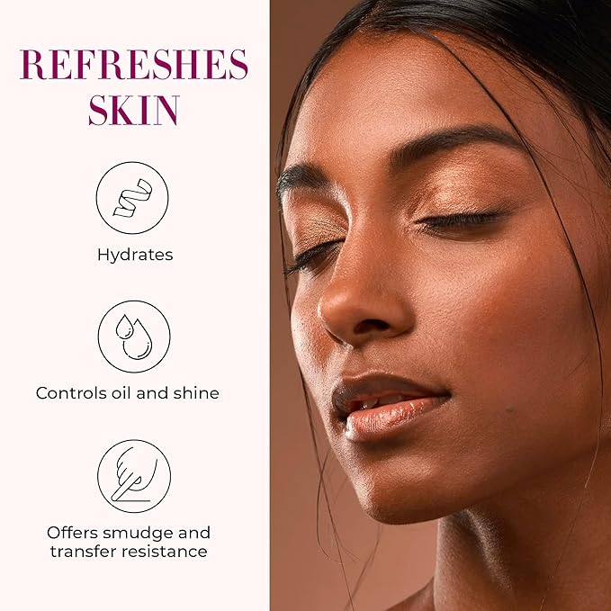 LUMINESS Waterproof Setting Spray for Makeup, Airbrush Spray Makeup Sealant (2.36 fl oz) - Long-Lasting Face Make Up Spray with Hydrating Mist Helps Control Oil & Replenishes Moisture-BrightBean Baby