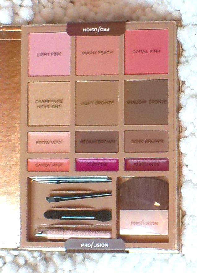 Profusion Complete Face Kit with Brushes and Applicators, Makeup Essentials Set-BrightBean Baby