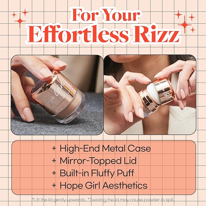 Hope Girl 3D Powder Blusher 0.17oz | Skin-Loving Korean Mini Blush for Cheeks and Eye Makeup w/Allantoin | K Beauty Cool Toned Vibrant Sunkissed Fine Powder Makeup Blush Cosmetics (#05 Orange Flower)-BrightBean Baby