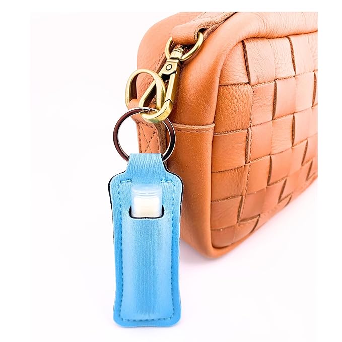 Sweet Watermelon Chapstick 6-Pack. Includes Bonus Lip Balm Holder Keychain (Blue). Limited Edition Flavor from the Chapstick I Love Summer Collection, Unique Gift Bundle from Tiny Seed-BrightBean Baby