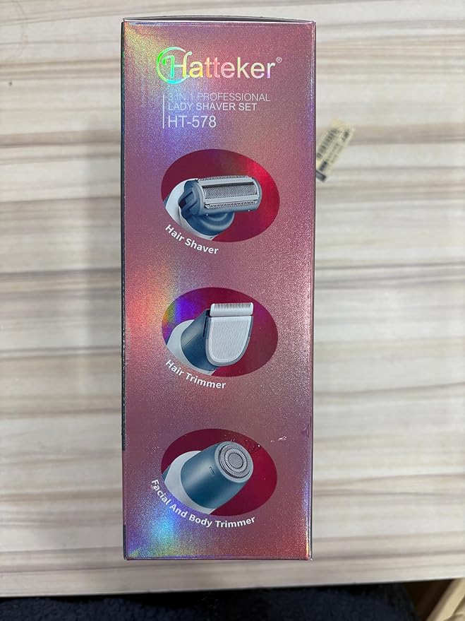 Hatteker Women's Electric Shaver Bikini Trimmer Hair Trimmer for Women Electric Razor for Legs Bikini Underarm Public Hairs Led Display IPX7 Waterproof Gift for Women (Blue)-BrightBean Baby