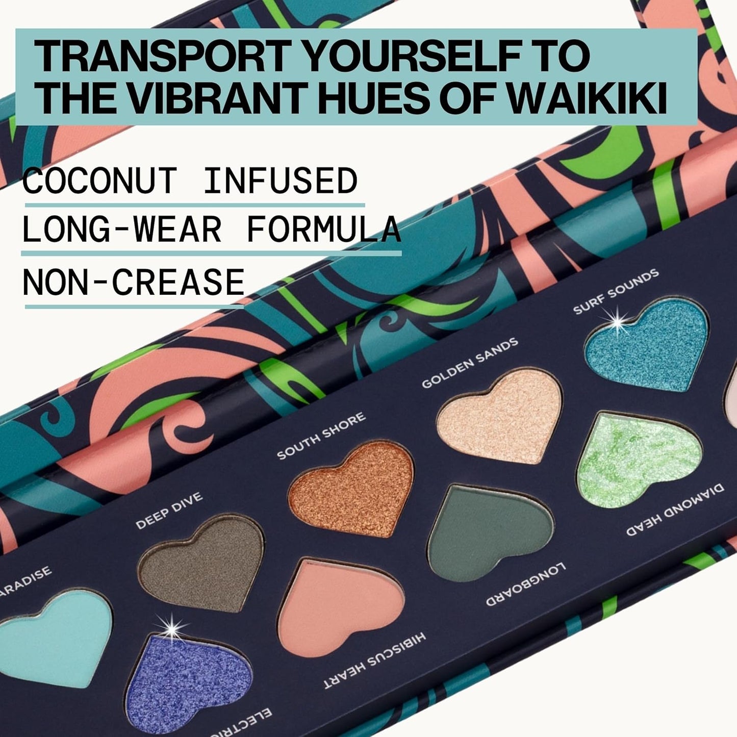 Pacifica Eyeshadow Palette – Waikiki Mineral Eyeshadow, Blendable Shimmer & Matte Shades w/Velvet Matte, Shimmer & Metallic, Cocoa Butter Infused, Talc-Free, Vegan & Cruelty-Free, 0.24 oz 10 Shades-BrightBean Baby