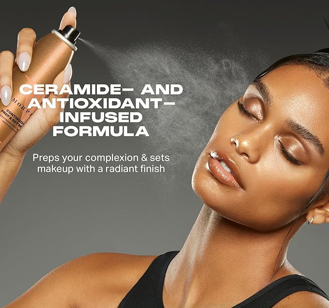 Morphe Jumbo Continuous Prep & Set Face Mist - Hydrating Setting Spray for Makeup & Skin Prep - Enriched with Ceramides and Antioxidants for a Radiant Finish (6.5 oz)-BrightBean Baby