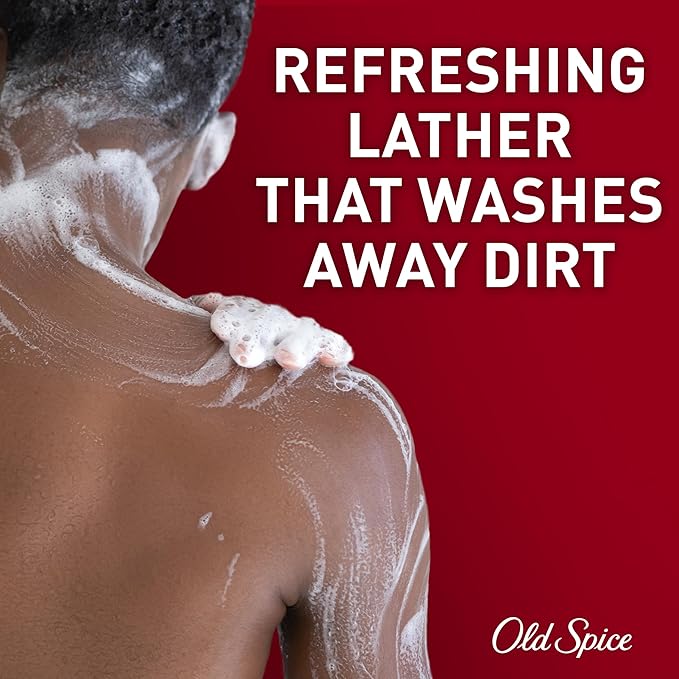 Old Spice Body Wash for Men, 24/7 Shower Fresh with Lasting Scent, Red Collection, Swagger with Cedarwood Scent, 24 fl oz (Pack of 2)-BrightBean Baby