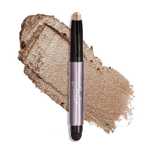 Julep Eyeshadow 101 Cream-to-Powder Waterproof Shadow Stick – Silver Moonlight Shimmer – Long-Lasting, Crease-Proof, Medium Golden-Beige Shimmer Eyeshadow with Built-in Smudger-BrightBean Baby