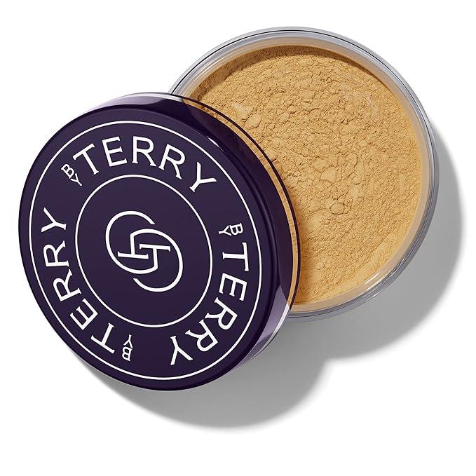 By Terry Hyaluronic Tinted Hydra-Powder, Non-Drying Loose Face Setting Powder, Blur Imperfections & Mattify, Medium Fair, 0.35 oz-BrightBean Baby