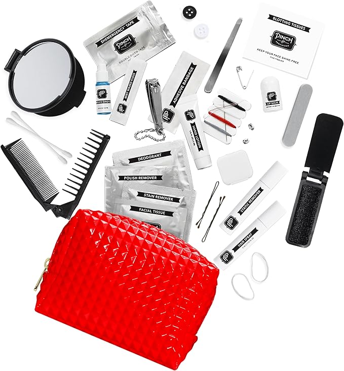 Pinch Provisions Shemergency Kit for Her, 40 Emergency Essential Items, Compact, Multi-Functional Pouch, Gift for Women, Birthday, Bachelorette Parties, and More!-BrightBean Baby