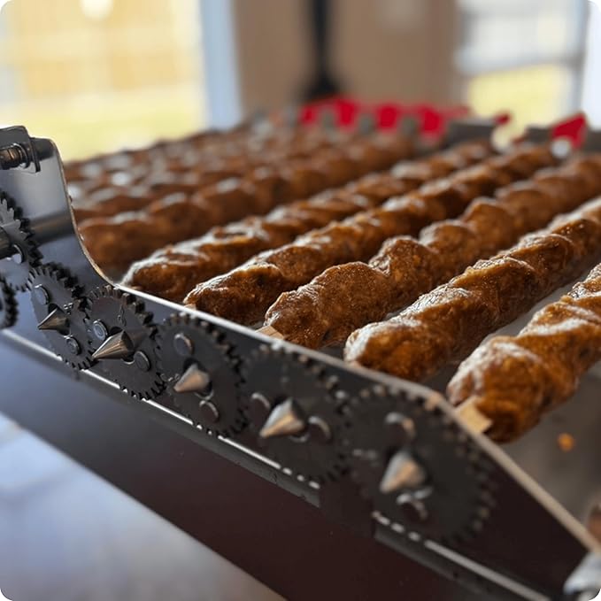 𝗦𝗽𝗶𝗻 𝗚𝗿𝗶𝗹𝗹 Add-On for Charcoal 𝗞𝗮𝗯𝗼𝗯 𝗚𝗿𝗶𝗹𝗹 – Automatic 10-Skewer Rotating System with BBQ Motor. Only works with 𝗞𝗮𝗯𝗼𝗯 𝗚𝗿𝗶𝗹𝗹 by North Grills.