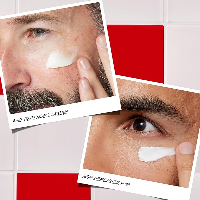 Kiehl's Dad's Age Defenders Skincare Gift Set – 2-Piece Full Size Skincare Set for Men with Firming & Lifting Anti-Aging Moisturizer and Eye Cream for Men, Minimizes Look of Fine Lines and Wrinkles-BrightBean Baby