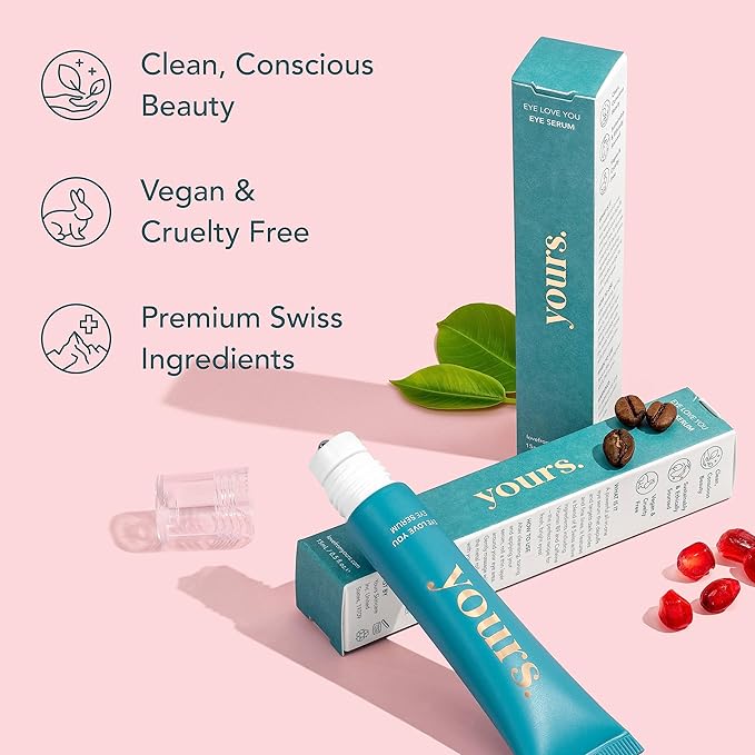 YOURS Eye Serum with Caffeine & Antioxidants | Hydrates and Brightens Under Eye Area | Restores Skin Firmness and Reduces Appearance of Fine Lines-BrightBean Baby