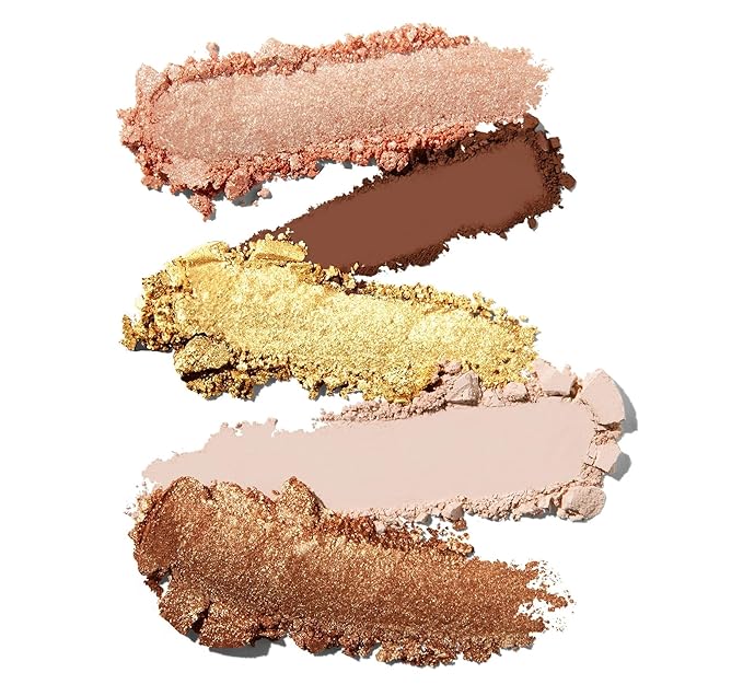 Morphe Rich & Foiled Artistry Palette - Foil-Effect Eyeshadow Palette with Matte, Shimmer & Foil Finishes - Brown & Gold Eyeshadow with Luminous Payoff - Gold Seeker (0.35 oz)-BrightBean Baby