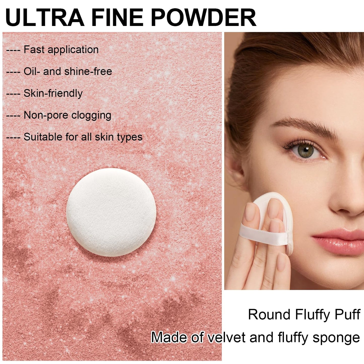 Mineral Powder Blush, SPF 35, Sunscreen Shimmer Loose Mineral Blush, Natural Face Glow Powder, Buildable Coverage for Healthy-looking Color (#07 Shine Rose BlushMakeup)-BrightBean Baby