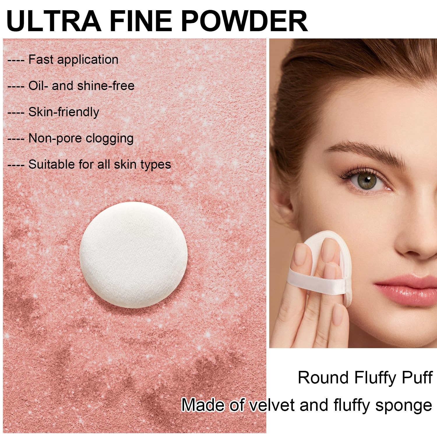 Mineral Powder Blush, SPF 35, Sunscreen Shimmer Loose Mineral Blush, Natural Face Glow Powder, Buildable Coverage for Healthy-looking Color (#07 Shine Rose BlushMakeup)-BrightBean Baby