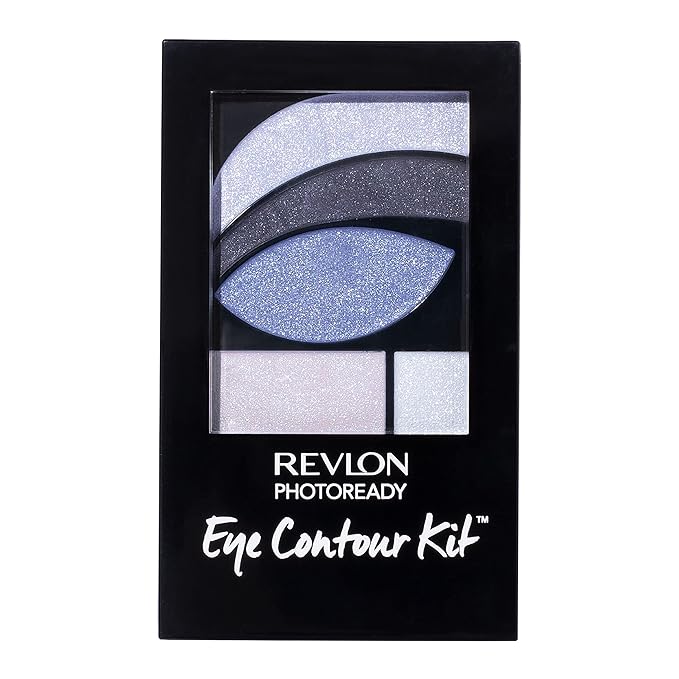 REVLON PhotoReady Eye Contour Kit, Eyeshadow Palette with 5 Wet/Dry Shades & Double-Ended Brush Applicator, Avant Garde (525), 0.1oz-BrightBean Baby