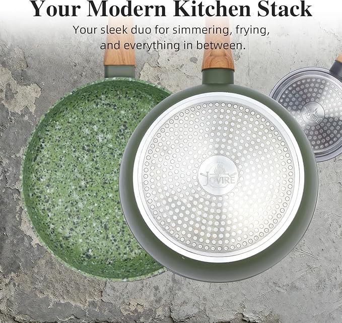Nonstick Cookware Set 2-Piece 8.5" Green - PFOA Free