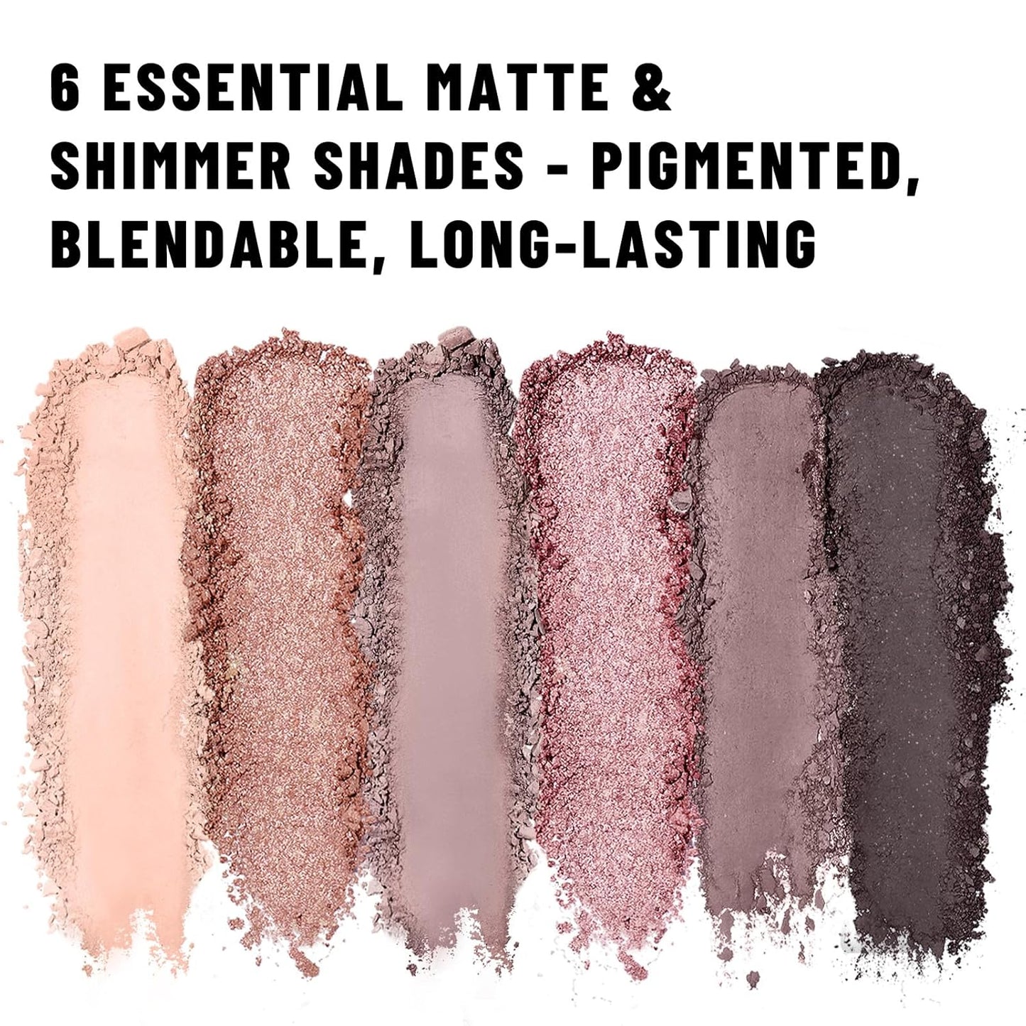 6 Colors Mini Eyeshadow Makeup Palette Rosy Neutral Nude Eye Shadow Shimmer & Matte Make Up Pallet with Mirror Highly Pigmented Long Lasting Waterproof Travel Size Gift Kit 02-BrightBean Baby