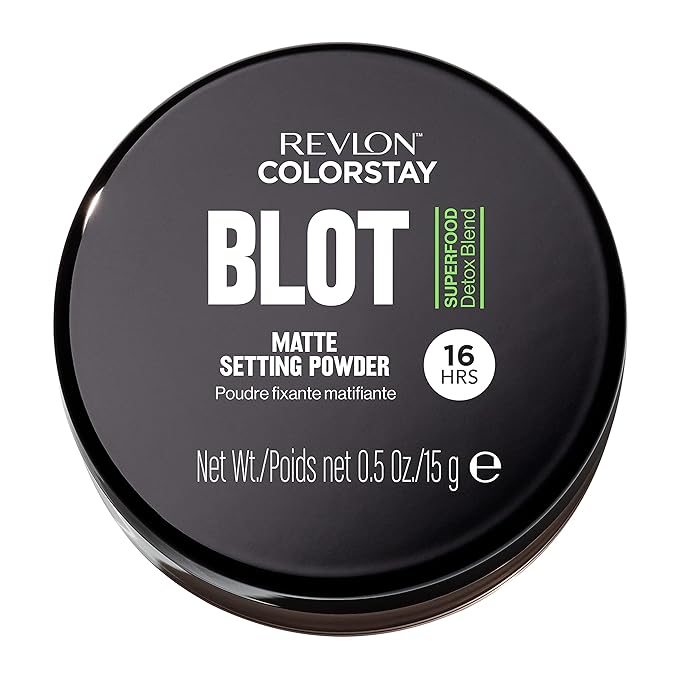 Revlon ColorStay Blot Face Powder, Mattifying, Blurring & Oil Absorbing Setting Powder, Absorb Sebum, Blurs Imperfections and Reduces Pore Appearance, 0.5 oz-BrightBean Baby