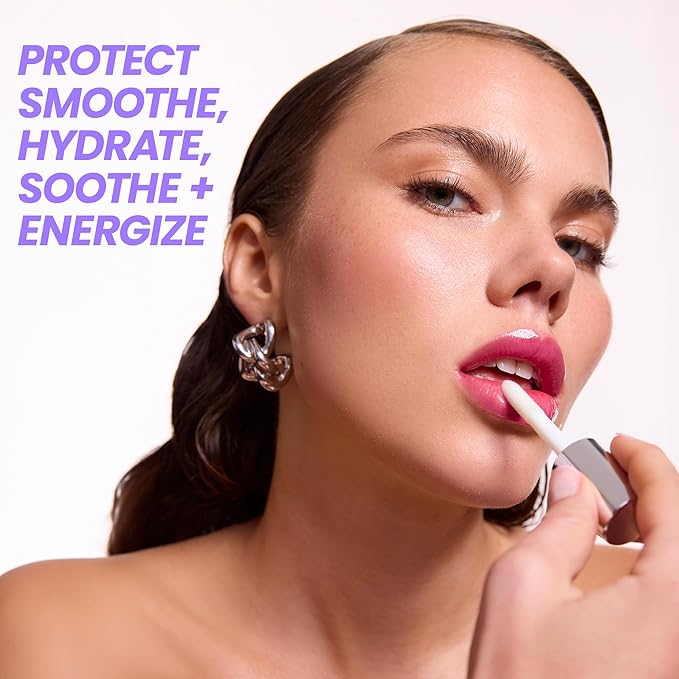 Wonderskin Lip Oil Rehab Serum - Color Changing Lip Oil from Clear to Pink - PH-activated, Non-sticky & Hydrating Tinted Serum for Dry Lips (Kissed)-BrightBean Baby