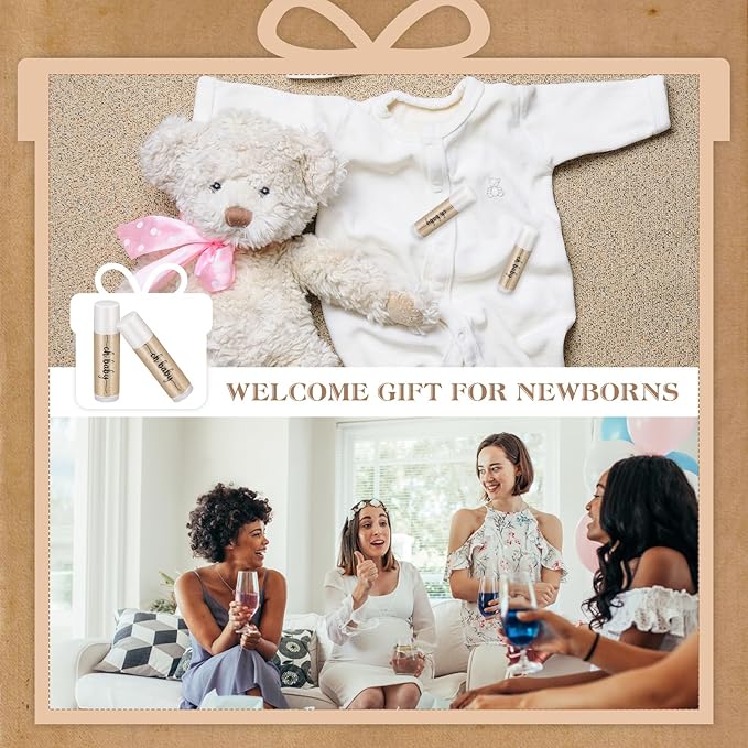 80 Pcs Lip Balm Bulk Baby Shower Favors Lip Balm Favors Baby Shower Guest Gifts for Women Children Men Girl Kids Gender Reveal Birthday Favors Gift Basket-BrightBean Baby