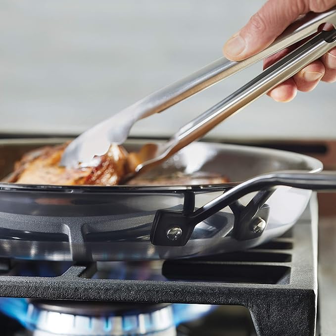 KitchenAid 5-Ply Stainless Steel Frying Pan Set - 8.25" & 10" (Polished)
