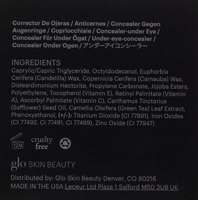 Glo Skin Beauty Under Eye Concealer Makeup with Duo Shades for Custom Blending - Corrects & Conceals Dark Circles & Redness - Buildable Longwearing Coverage (Honey)-BrightBean Baby
