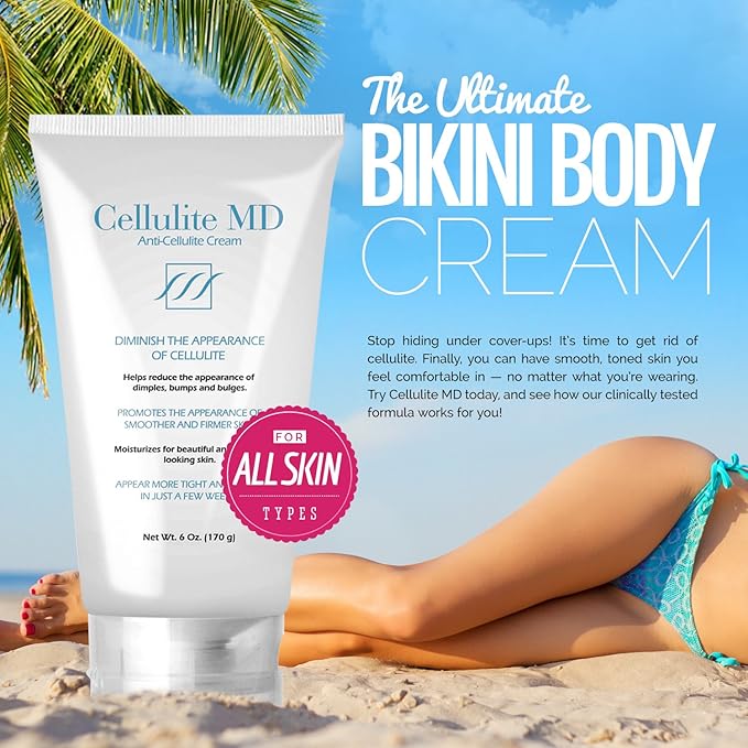 FIRMING TONING Cream Diminish Appearance Of Cellulite 6 oz New by Cellulite MD-BrightBean Baby