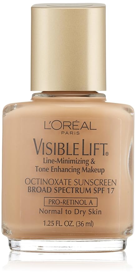 L'oreal Visible Lift Line-minimizing and Tone-enhancing Makeup, Normal/Dry Skin, Golden Beige, 1.25-Fluid Ounce-BrightBean Baby