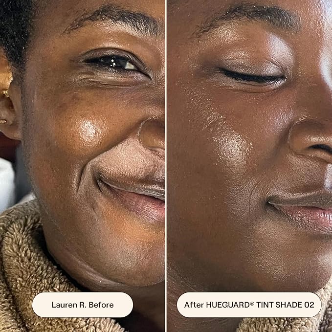 Live Tinted Hueguard Skin Tint SPF 50 - Tinted Mineral Sunscreen with Light-Medium Buildable Coverage With a Hydrating and Radiant Finish - Water and Sweat Resistant, 1.35 fl oz - Shade 02-BrightBean Baby