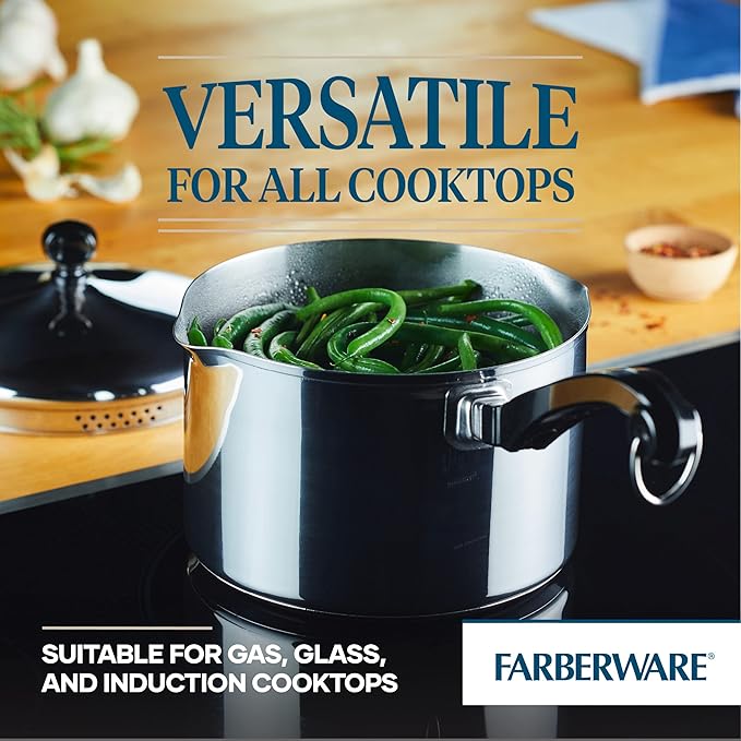 Farberware Classic 3-Quart Stainless Steel Straining Saucepan
