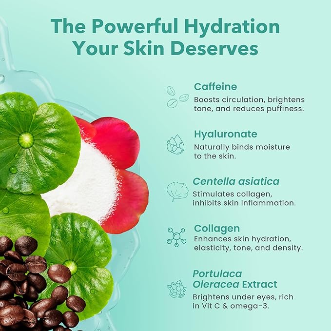 Patchology Rejuvenating Under Eye Gels - Hydrating Eye Mask w/Caffeine, Hydrolyzed Collagen & Centella Asiatica- Under Eye Patches For Dark Circles - Minimize Puffiness & Wrinkle Reducer - 30 Pairs-BrightBean Baby