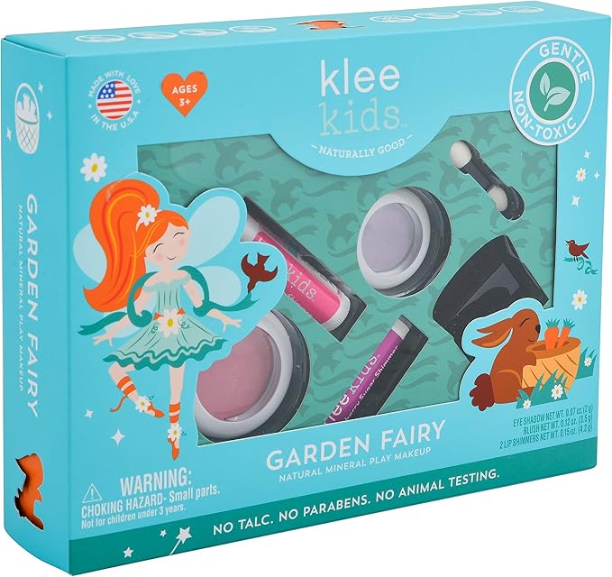 Luna Star Naturals Klee Kids 4 PC Makeup Up Kits with Compacts (Garden Fairy)-BrightBean Baby