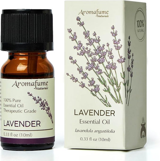 AROMAFUME Lavender Essential Oil - 100% Natural, Therapeutic Grade Essential Oil - Aromatherapy Oil for Diffusers, Gifts for Her - 10ml-BrightBean Baby