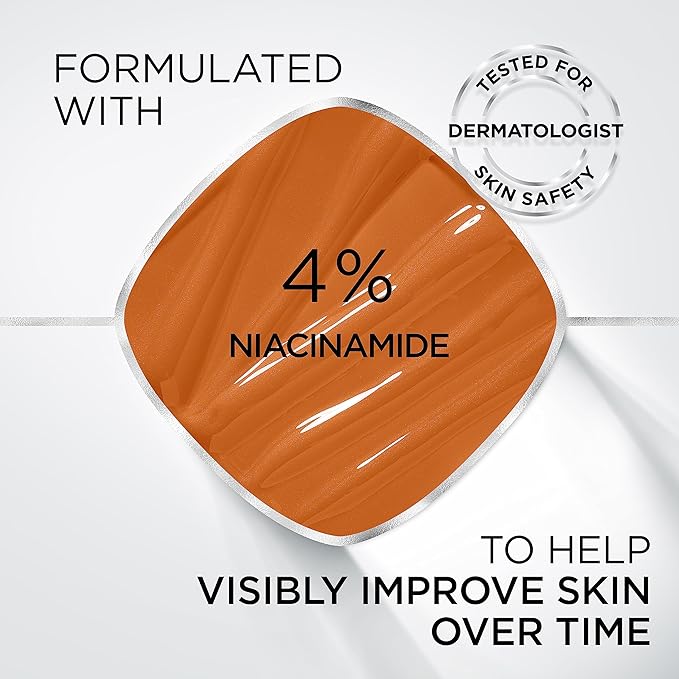 L'Oreal Paris Prime Lab Up to 24H Dullness Reducer, Face Primer Infused with Niacinamide to Reduce Face Dullness and Extend Makeup Wear, 1.01 Fl Oz-BrightBean Baby