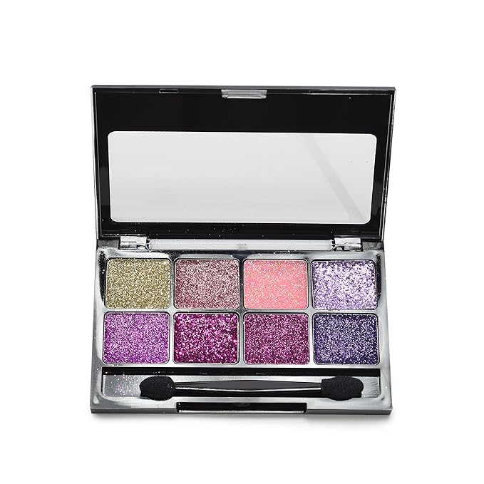 BYS Glitter Gel Makeup Palette 8 shades - Fairy Dust, Suitable for all area of the face-BrightBean Baby