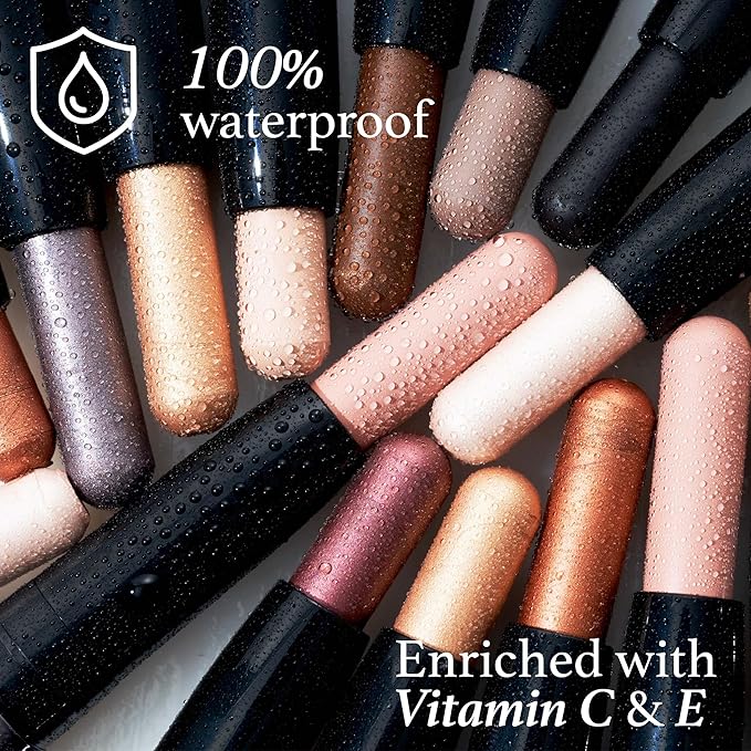 Julep Eyeshadow 101 Cream-to-Powder Waterproof Shadow Stick – Cantalope Matte – Long-Lasting, Crease-Proof, Warm Light Orange Matte Cream Eyeshadow with Built-in Smudger