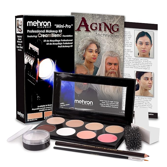 Mehron Makeup Mini-Pro Student Makeup Educational Kit (Fair/Olive)-BrightBean Baby