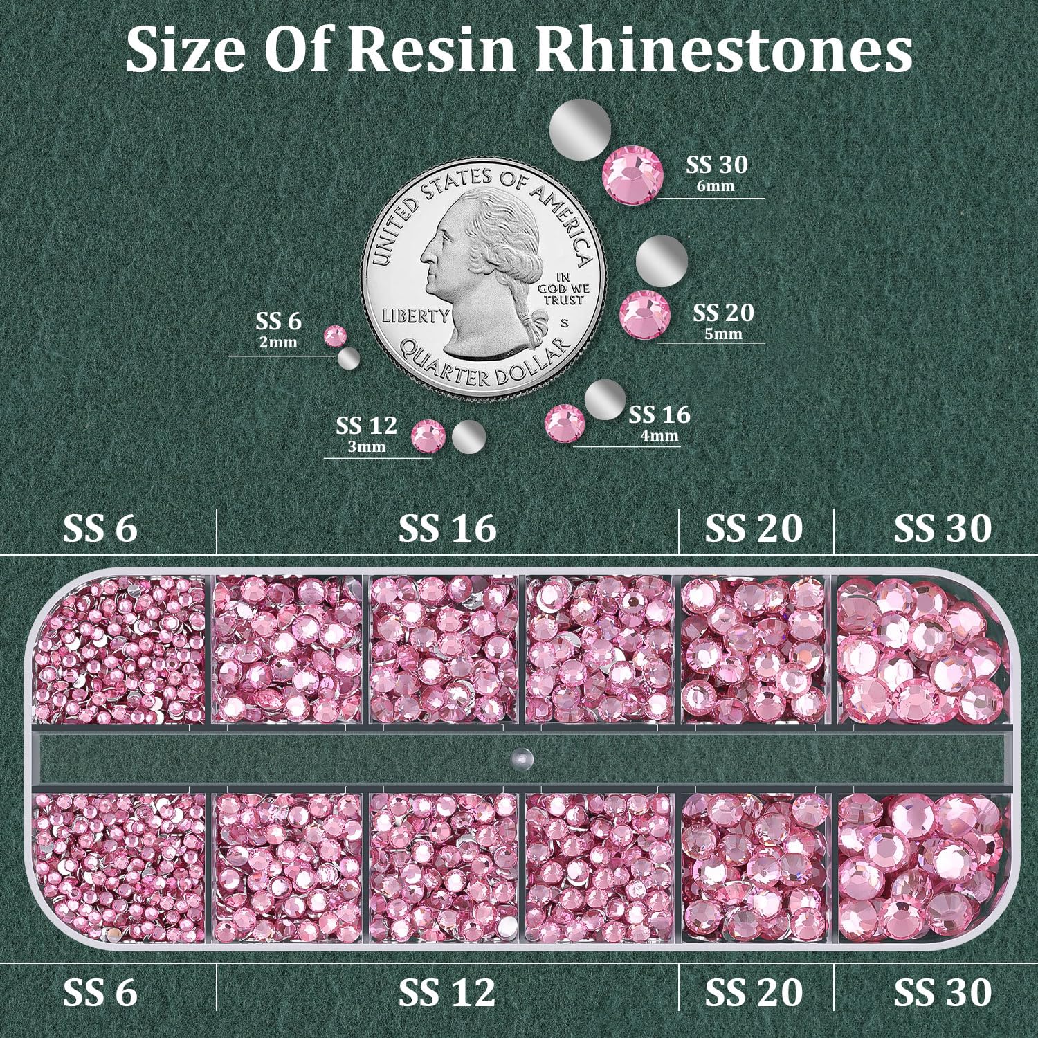 Resin Rhinestones for Crafting with B7000 Jewelry Glue, 1 Box Dark Pink Flatback Crystals with 3Pcs 10ml Glue for Bedazzling Crafts DIY Nail Art Makeup，Non Hotfix Gems for Clothing Shoes-BrightBean Baby