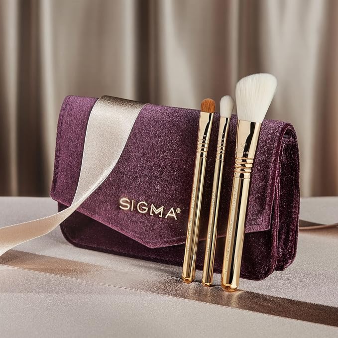 Sigma Beauty Beauty Elite Essential Trio Brush-BrightBean Baby