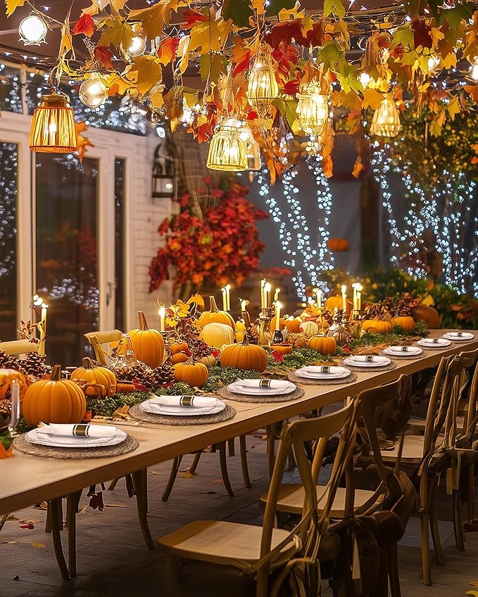 Nervure 350PCS Gold Plastic Plates - Gold Plastic Dinnerware Sets for 50 Guests - 100 Disposable Plates, 150 Silverware, 50 Cups, 50 Napkins for Wedding & Party & Thanksgiving