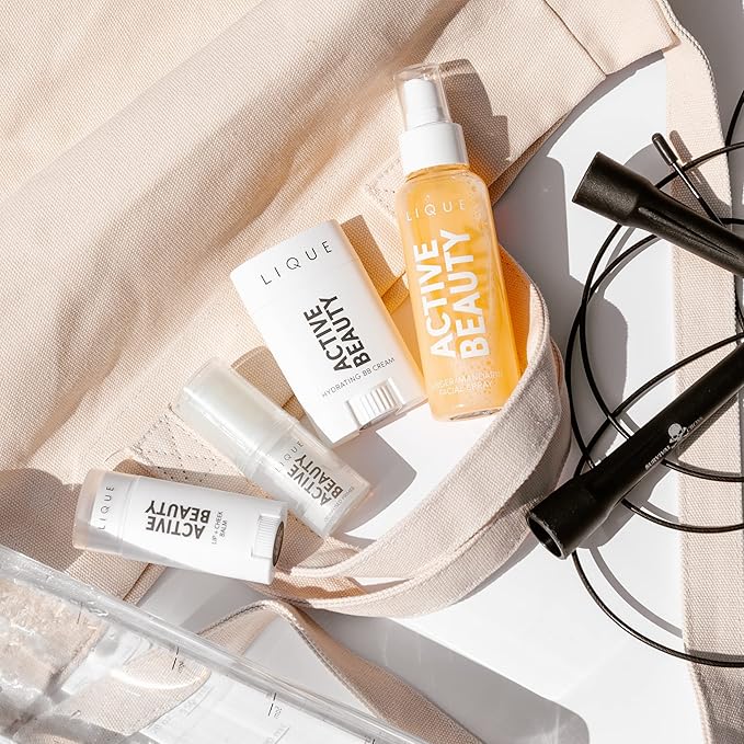 LIQUE Active Don't Sweat It Light-Coverage BB Cream Stick, Revitalize & Brighten Skin While Smoothing Fine Lines & Reducing Redness, Dewy Finish, Vegan Formula, Rich, 0.71 Oz.-BrightBean Baby