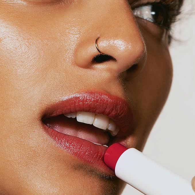 Melixir Vegan Lip Butter #03 Red Velvet (+11 more colors), Deep Nourishing Tinted Lip Balm for Dry Lips, Bee-Free, Petrolatum-Free, Plant-Based, Hydrating for Cracked & Chapped Lips, Travel Essentials-BrightBean Baby