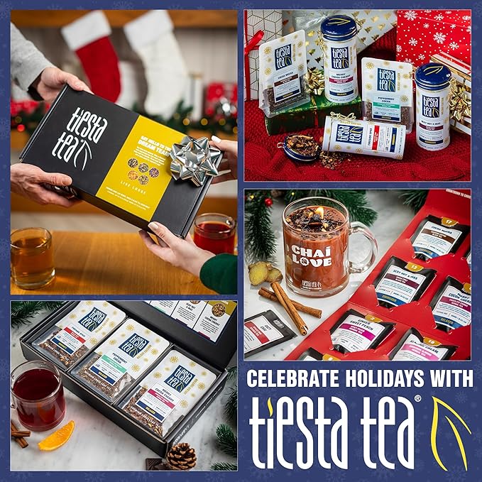 Tiesta Tea - Chamomile Mint Cold Brew, Loose Leaf, Premium Blend, Non-Caffeinated Iced Tea, 10 Cold Brew Packets, Makes One 64oz Pitcher