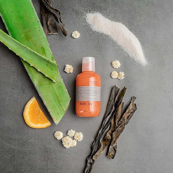 Anthony Facial Scrub – Men’s Exfoliating Face Wash with Vitamin C, Aloe, Chamomile and Algae for Deep Cleansing and Detoxifying 3.4 Fl Oz-BrightBean Baby